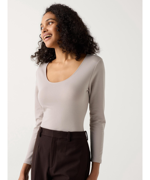 ユニクロ UNIQLO 極暖ヒートテックコットンUネックT(八分袖) M 3枚組 極暖ヒートテックコットンUネックT/8分袖｜ユニクロの通販｜&mall