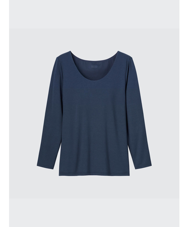 ヒートテックブラUネックT/8分袖