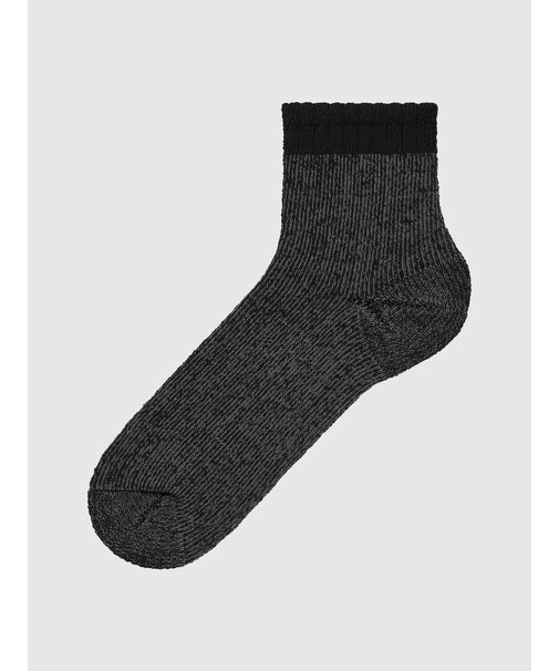 パイルプレイティングハーフソックス