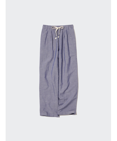 リネンブレンドイージーパンツ