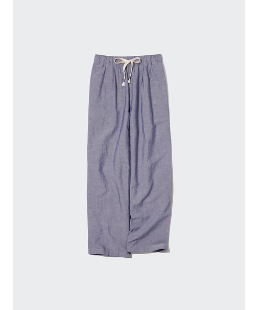 リネンブレンドイージーパンツ