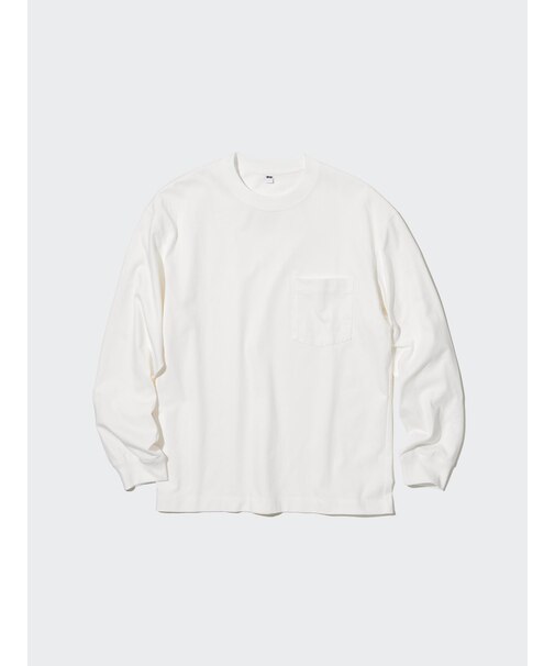 ウォッシュコットンクルーネックTシャツ（長袖）