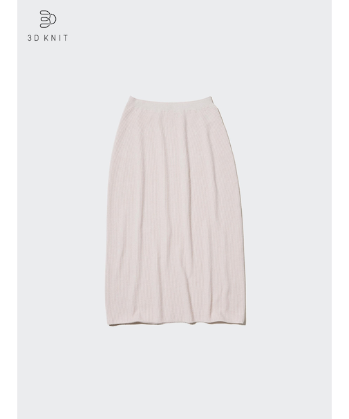 3Dカシミヤリブスカート セットアップ可能