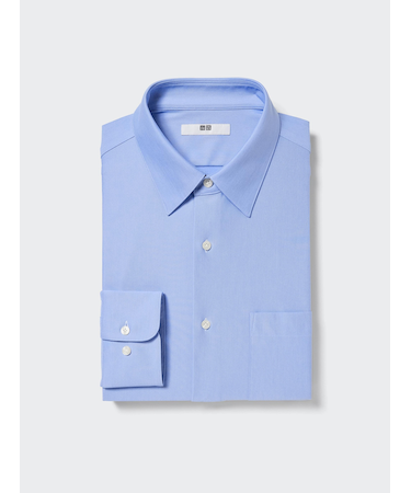 ノンアイロンジャージーシャツ/レギュラー襟/長袖