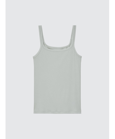 エアリズムリブタンクトップ（シルクブレンド）