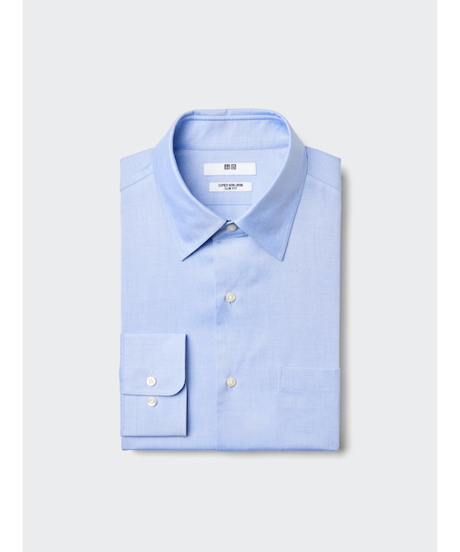 スーパーノンアイロンスリムシャツ/レギュラー襟