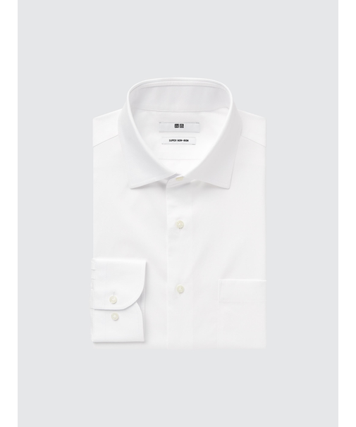 スーパーノンアイロンシャツ(セミワイドカラー・長袖)