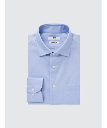 スーパーノンアイロンシャツ（セミワイドカラー・長袖）