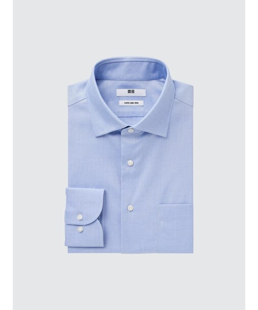 スーパーノンアイロンシャツ（セミワイドカラー・長袖）