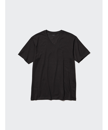 エアリズムコットンVネックT