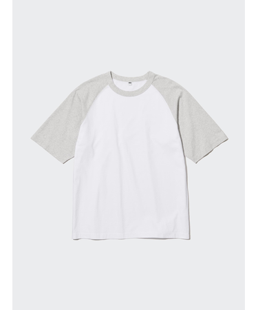 オーバーサイズラグランTシャツ（5分袖）