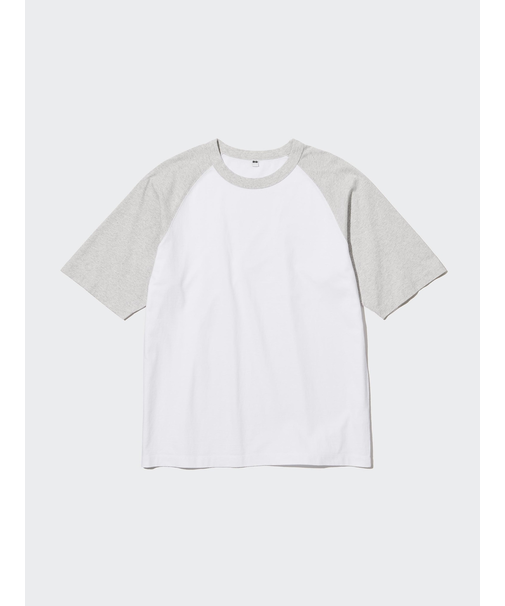 オーバーサイズラグランTシャツ（5分袖）
