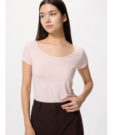 エアリズムUネックT