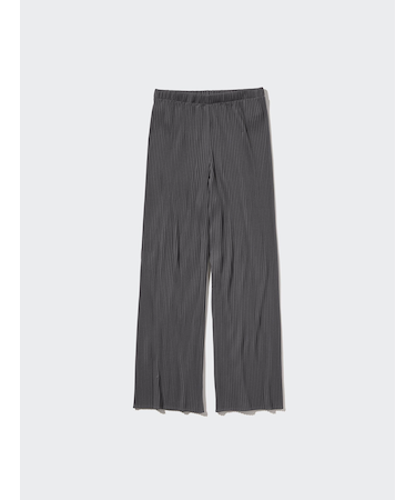 プリーツストレートパンツ(丈長め69.5cm)