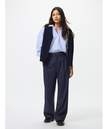 タックワイドパンツ