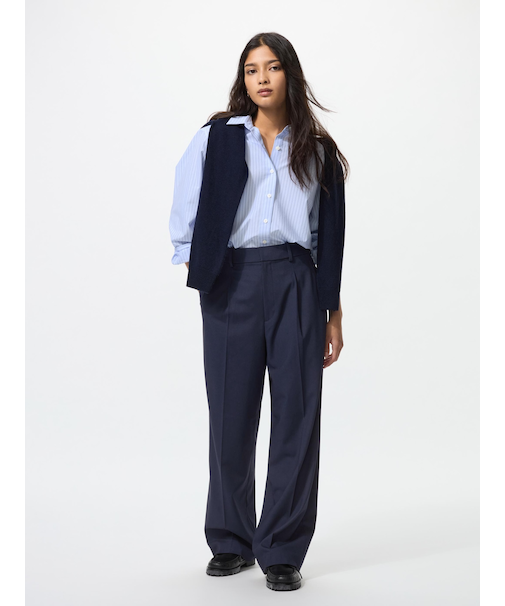 タックワイドパンツ