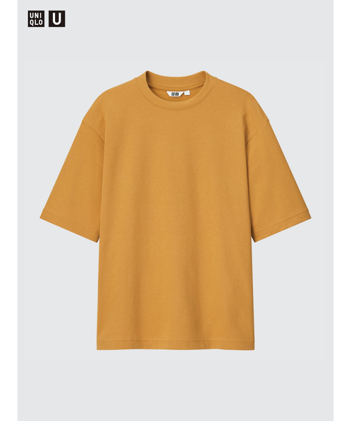 エアリズムコットンオーバーサイズTシャツ/5分袖