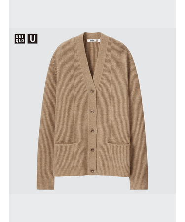 プレミアムラムリブカーディガン（長袖）