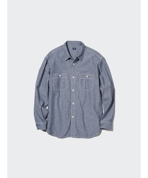 ヒッコリーワークシャツ(長袖)