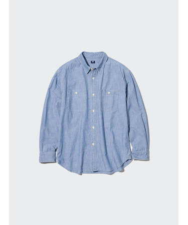 シャンブレーワークシャツ(長袖)