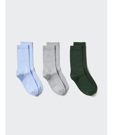 ソックス/3足組/リブ