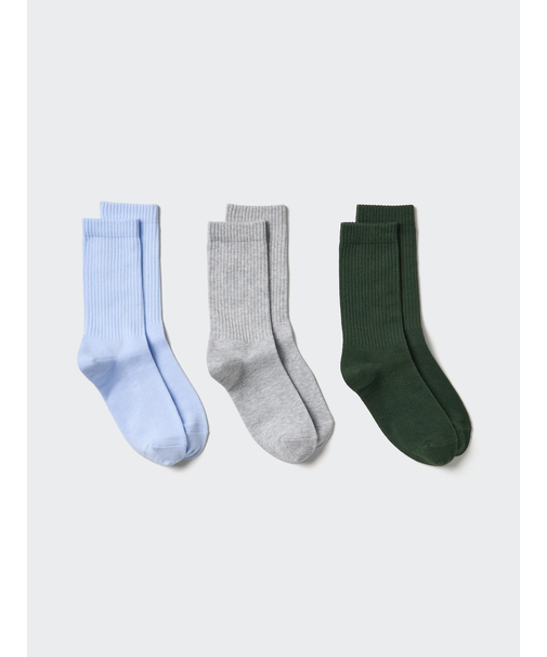 ソックス/3足組/リブ