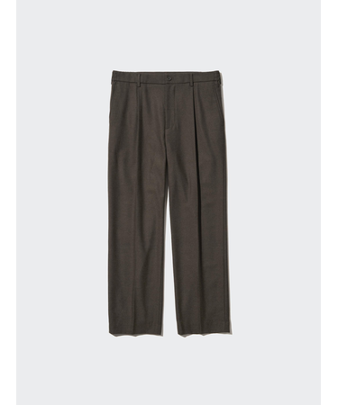 タックワイドパンツ（ブラッシュドツイル・丈標準70～76cm）