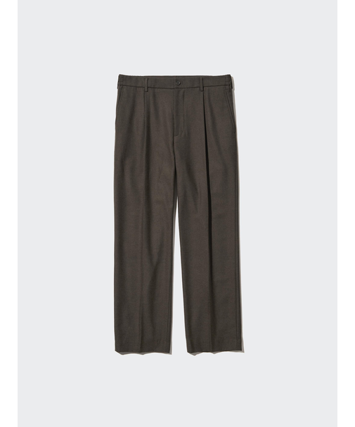 タックワイドパンツ（ブラッシュドツイル・丈標準70～76cm）