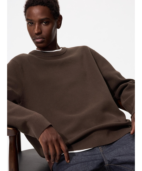 ウォッシャブルミラノリブクルーネックセーター｜ユニクロの通販