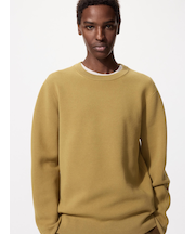 ウォッシャブルミラノリブクルーネックセーター