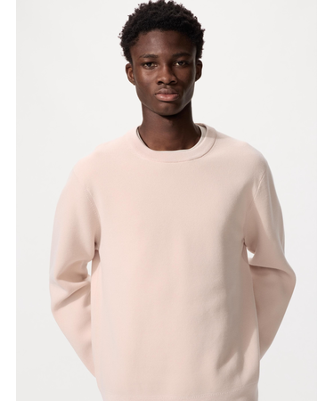 ウォッシャブルミラノリブクルーネックセーター