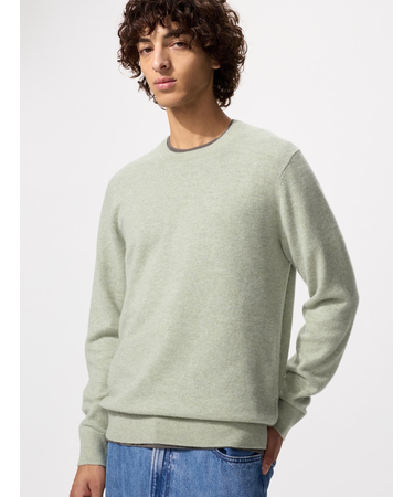 カシミヤクルーネックセーター