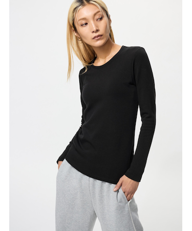 超極暖ヒートテッククルーネックT