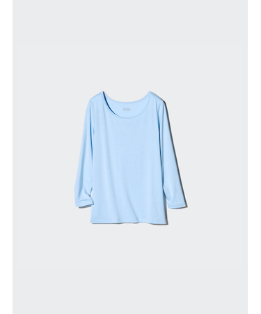 ヒートテックUネックT/9分袖