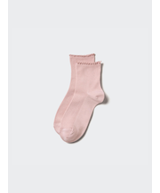 ヒートテックソックス/クルー/フリル