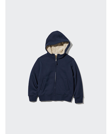 ボアスウェットフルジップパーカ