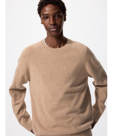 ラムクルーネックセーター