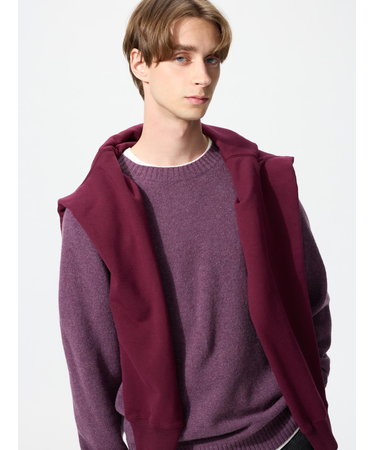 ラムクルーネックセーター