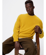 ラムクルーネックセーター