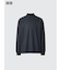 ブラッシュドジャージーモックネックTシャツ