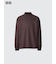ブラッシュドジャージーモックネックTシャツ