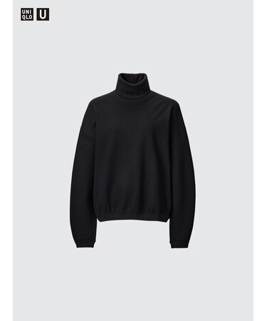 ブラッシュドジャージータートルネックT（長袖）