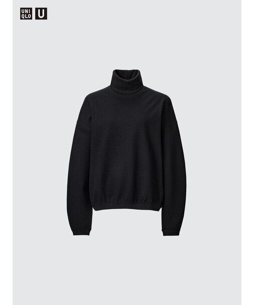 ブラッシュドジャージータートルネックT（長袖）