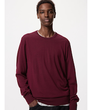 メリノクルーネックセーター