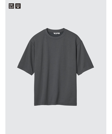 エアリズムコットンオーバーサイズTシャツ/5分袖