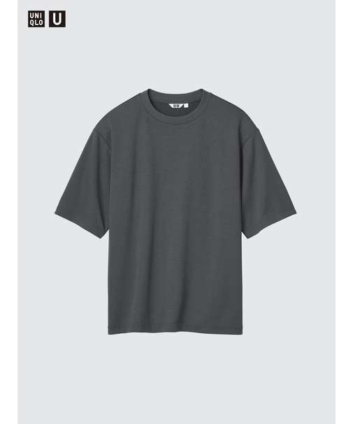 エアリズムコットンオーバーサイズTシャツ/5分袖