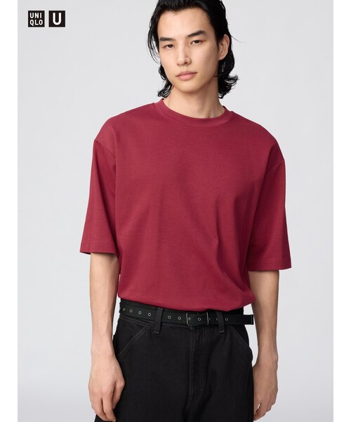 エアリズムコットンオーバーサイズTシャツ/5分袖｜ユニクロの通販