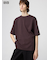 エアリズムコットンオーバーサイズTシャツ/5分袖