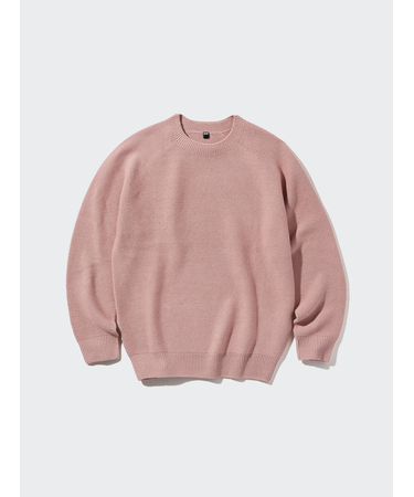 3Dクルーネックセーター