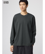エアリズムコットンクルーネックTシャツ